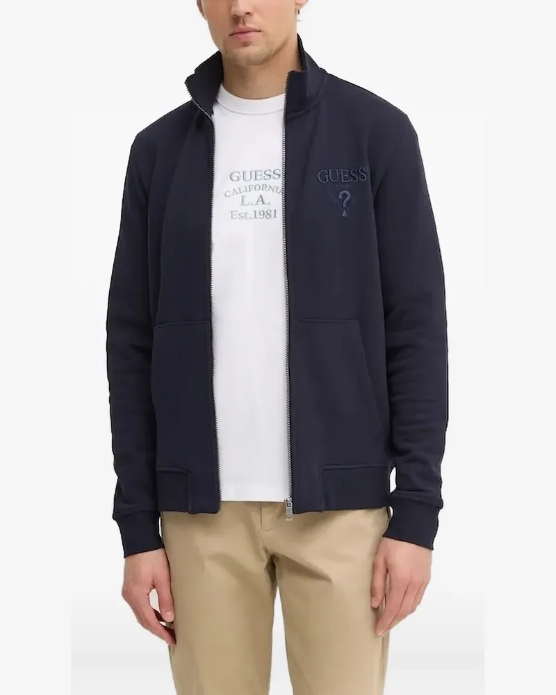 Guess Sweatshirt mit Reißverschluss - Blau Blau