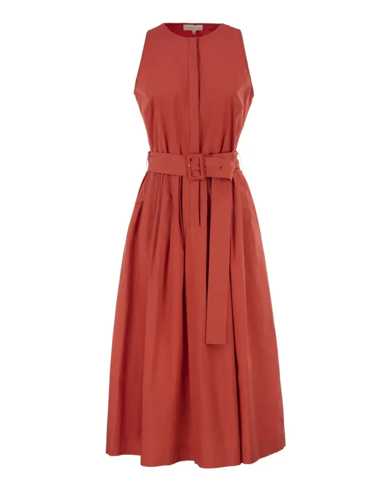 Antonelli Firenze belted sleeveless midi dress - Rot Rot