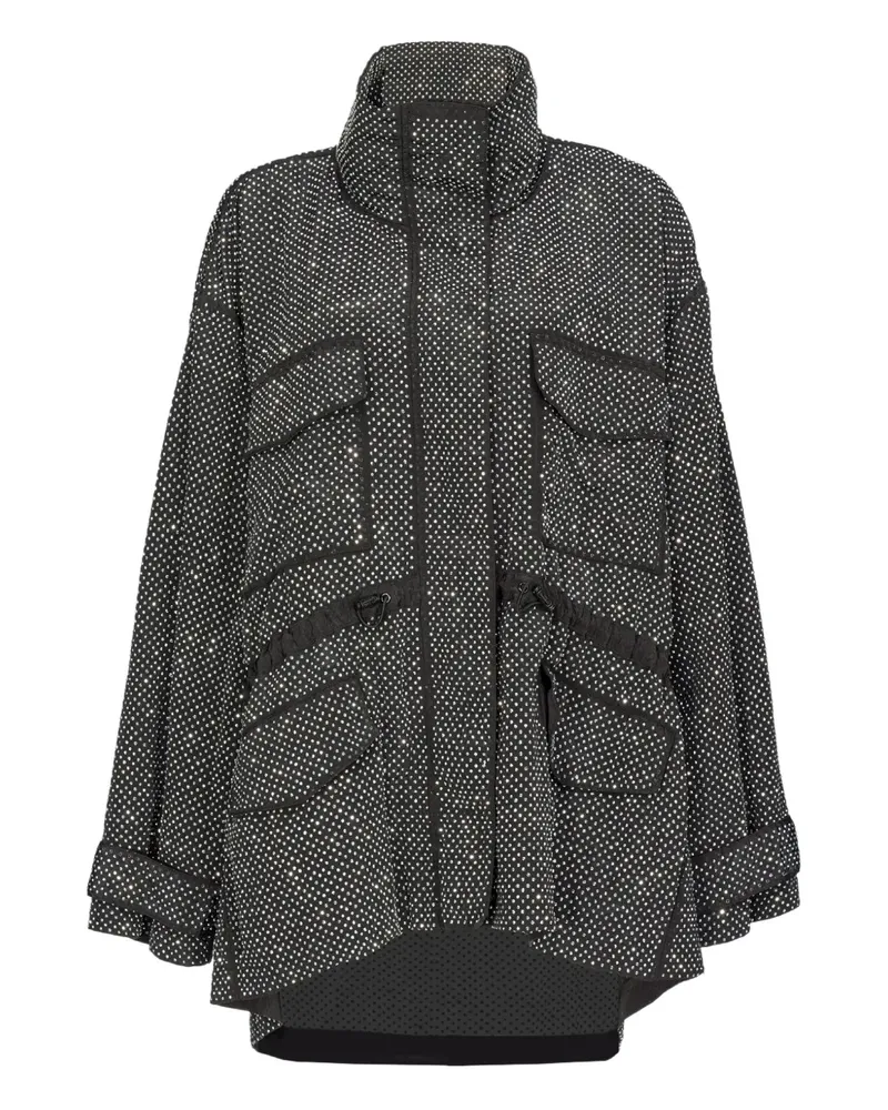 Pinko Mantel mit Strass - Schwarz Schwarz