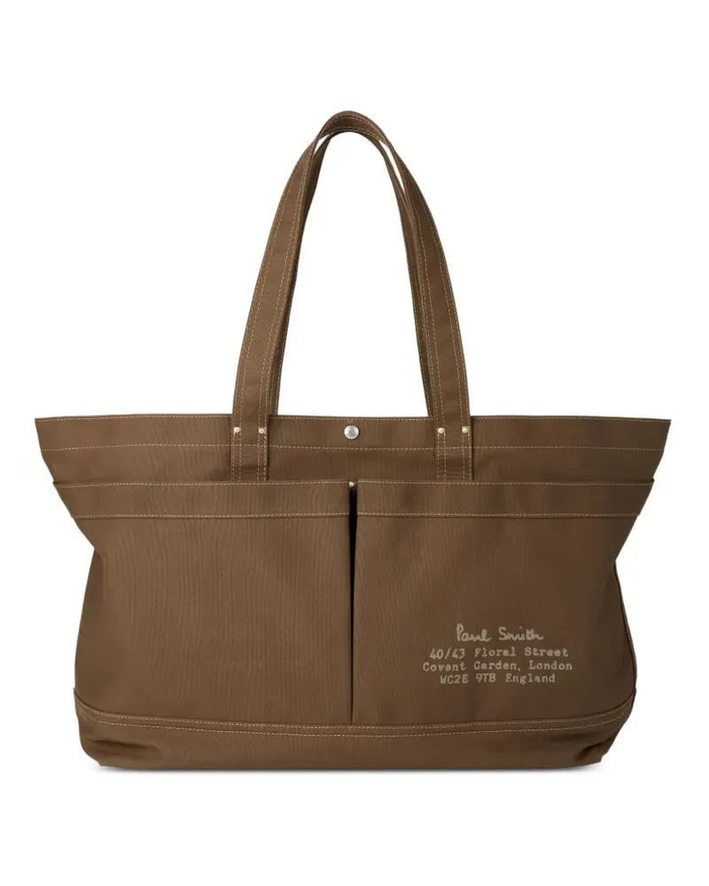 Paul Smith large front-pocket tote bag - Braun Braun