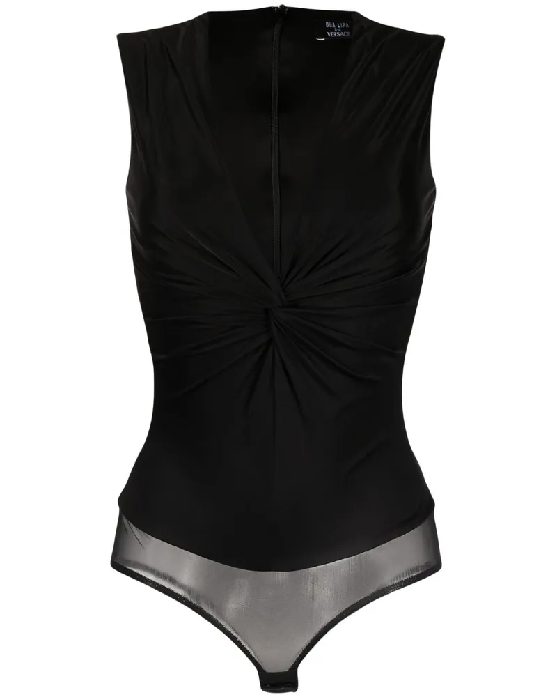 Versace Body mit V-Ausschnitt - Schwarz Schwarz