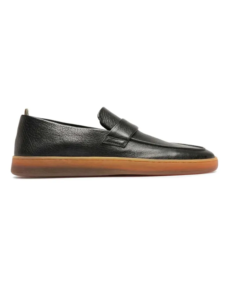 Officine Creative Italia Herbie textured loafers - Schwarz Schwarz