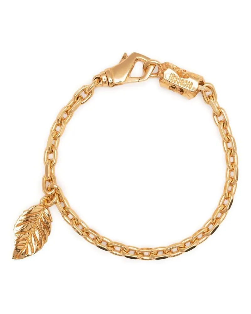Emanuele Bicocchi Armband mit Blattanhänger - Gold Gold