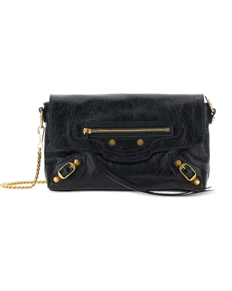 Balenciaga Le City Clutch aus Leder - Schwarz Schwarz