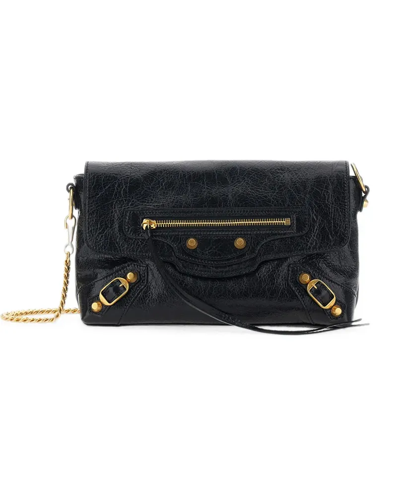 Balenciaga Le City leather clutch bag - Schwarz Schwarz