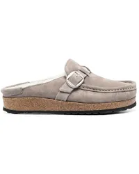 Birkenstock Mules mit Shearling-Futter Grau