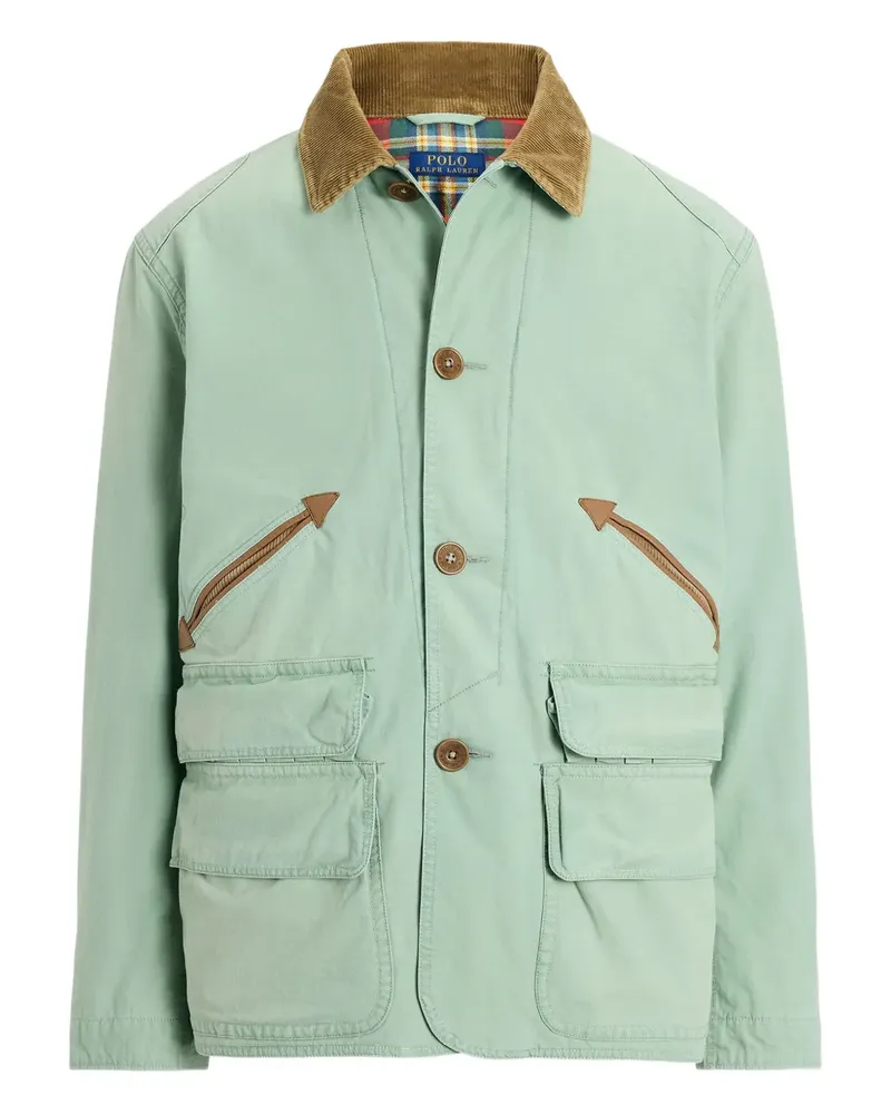 Ralph Lauren Military-Jacke mit Cordkragen - Grün Grün