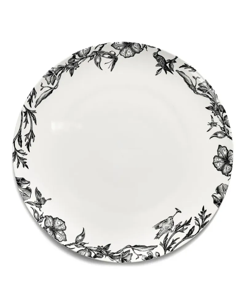 Serax x Tomorrowland Teller mit Blumenmotiv (2er-Set) - Weiß Weiß
