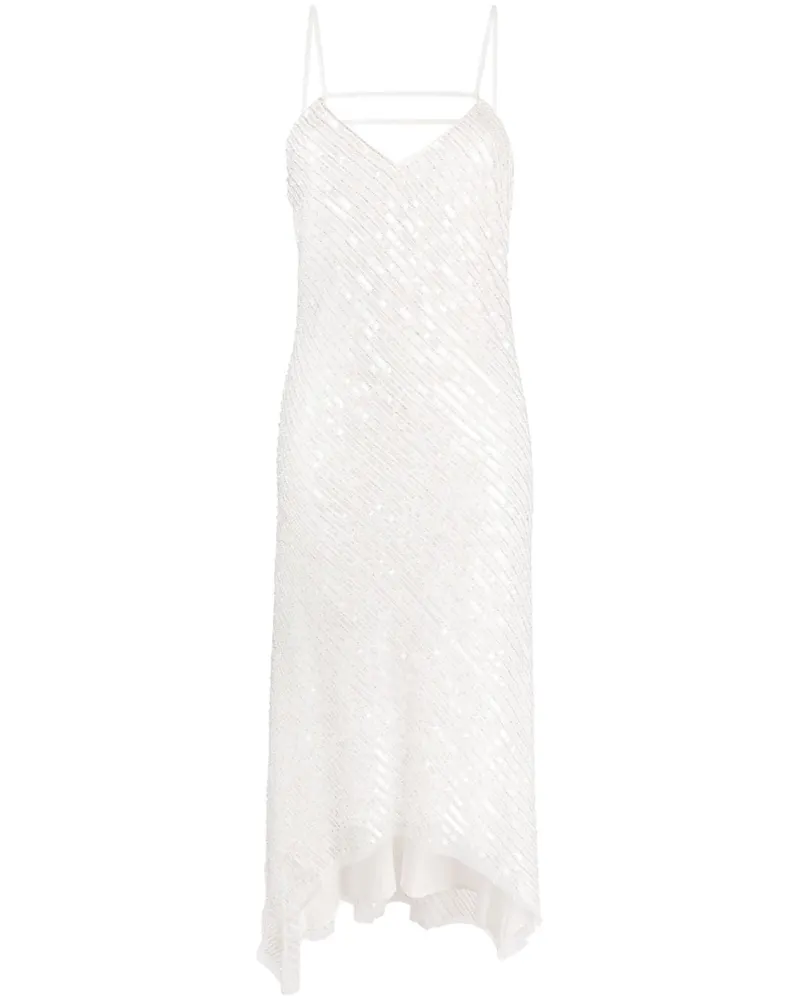 Patrizia Pepe Asymmetrisches Kleid - Weiß Weiß