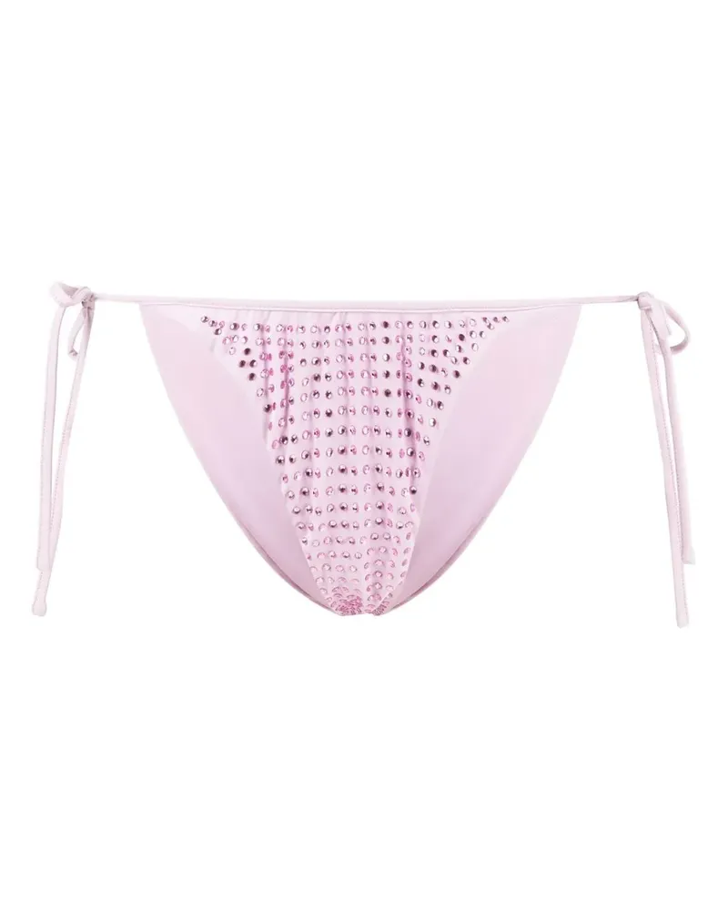 Self-Portrait Bikinihöschen mit Strassverzierung - Rosa Rosa