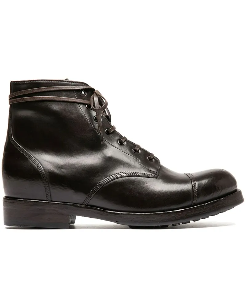 Officine Creative Italia Schnürstiefel aus Leder - Braun Braun