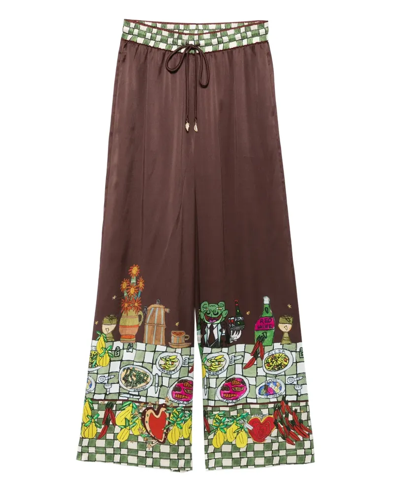 ALEMAIS Hose mit Kordelzug - Braun Braun