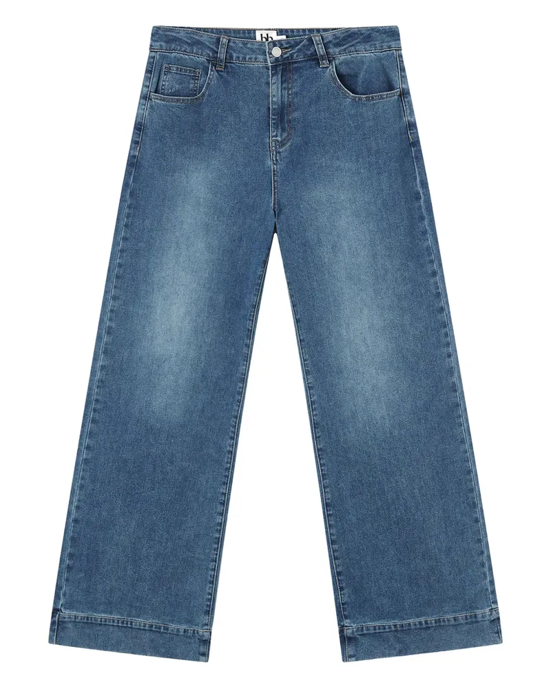 b+ab Jeans mit geflochtenem Detail - Blau Blau