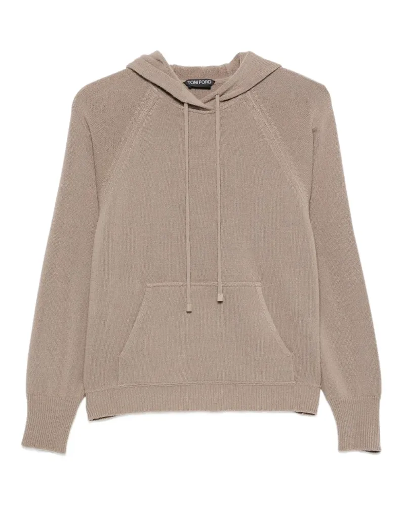 Tom Ford Pullover mit Beuteltasche und Kordelzug - Nude Nude