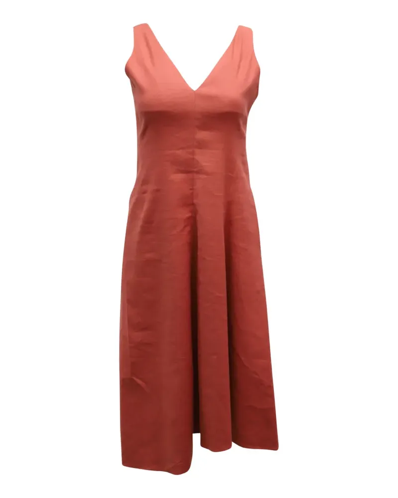 Theory Midikleid mit V-Ausschnitt - Orange Orange