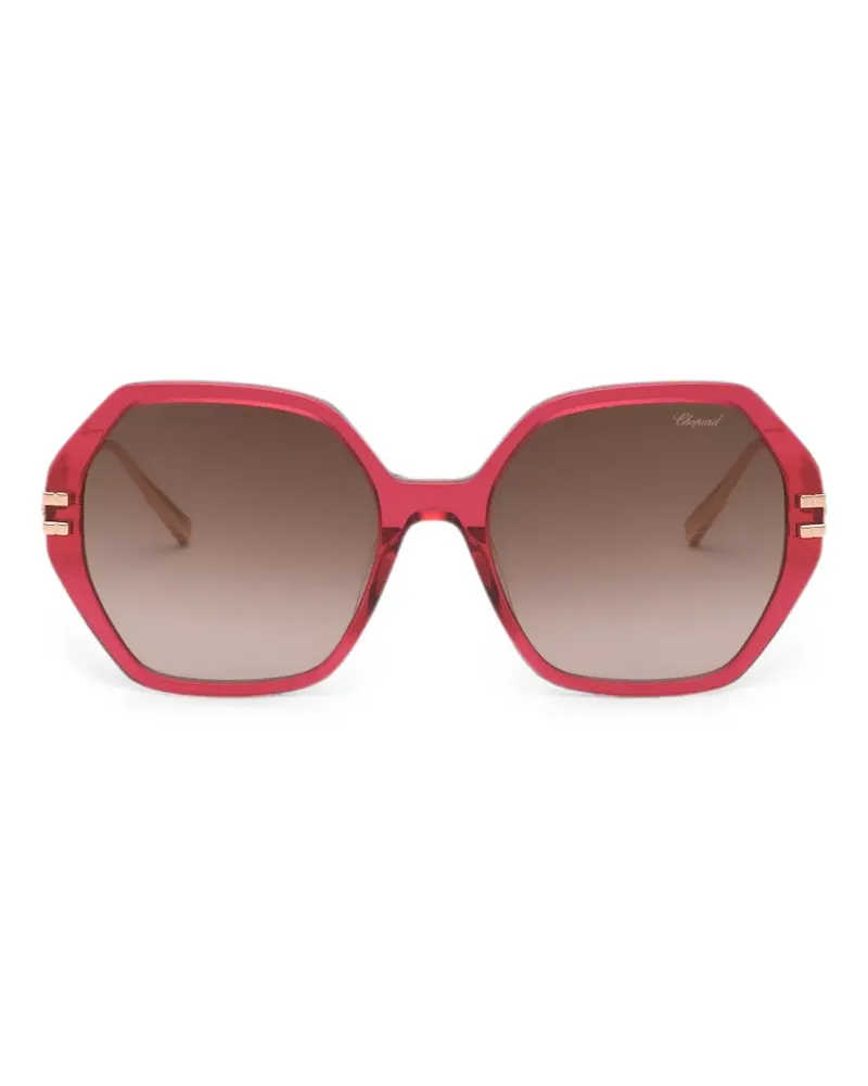 Chopard geometric-frame sunglasses - Rot Rot