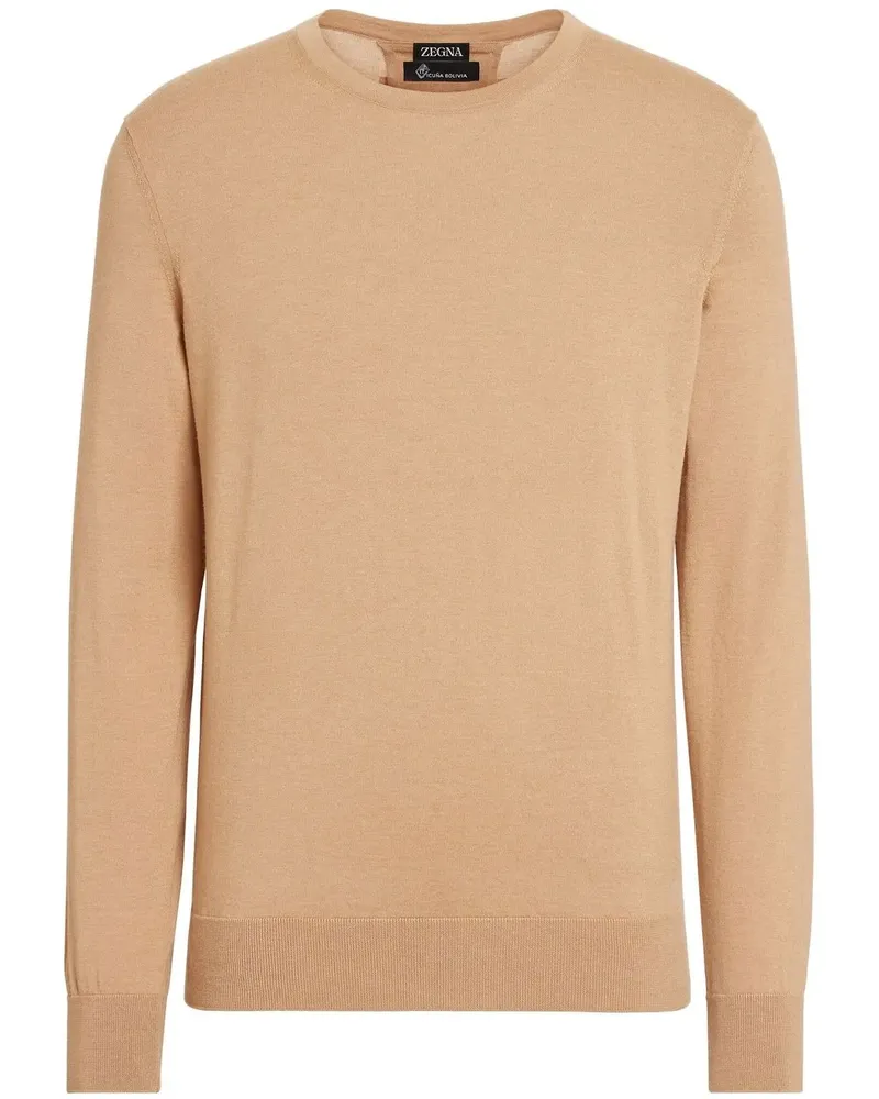Ermenegildo Zegna Pure Vicuna Crewneck sweatshirt - Nude Nude