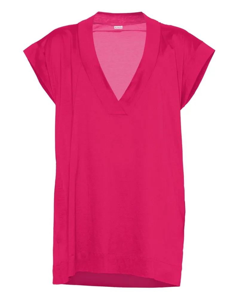 Eres Renée T-Shirt im Oversized-Look - Rosa Rosa