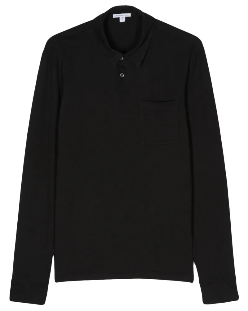 James Perse Poloshirt aus Jersey - Schwarz Schwarz