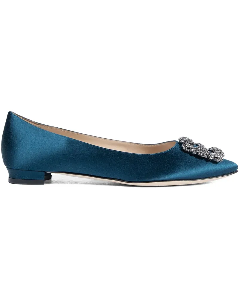 Manolo Blahnik Hangisiflat Pumps - Blau Blau