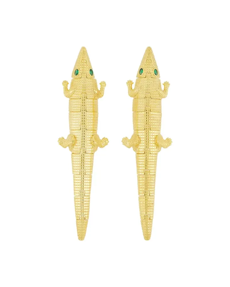 Begüm Khan Alligator Bite Ohrringe - Gold Gold
