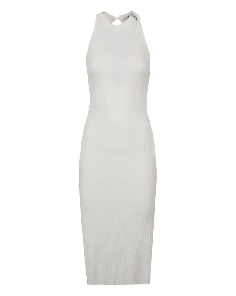HINNOMINATE ribbed halterneck dress - Weiß Weiß