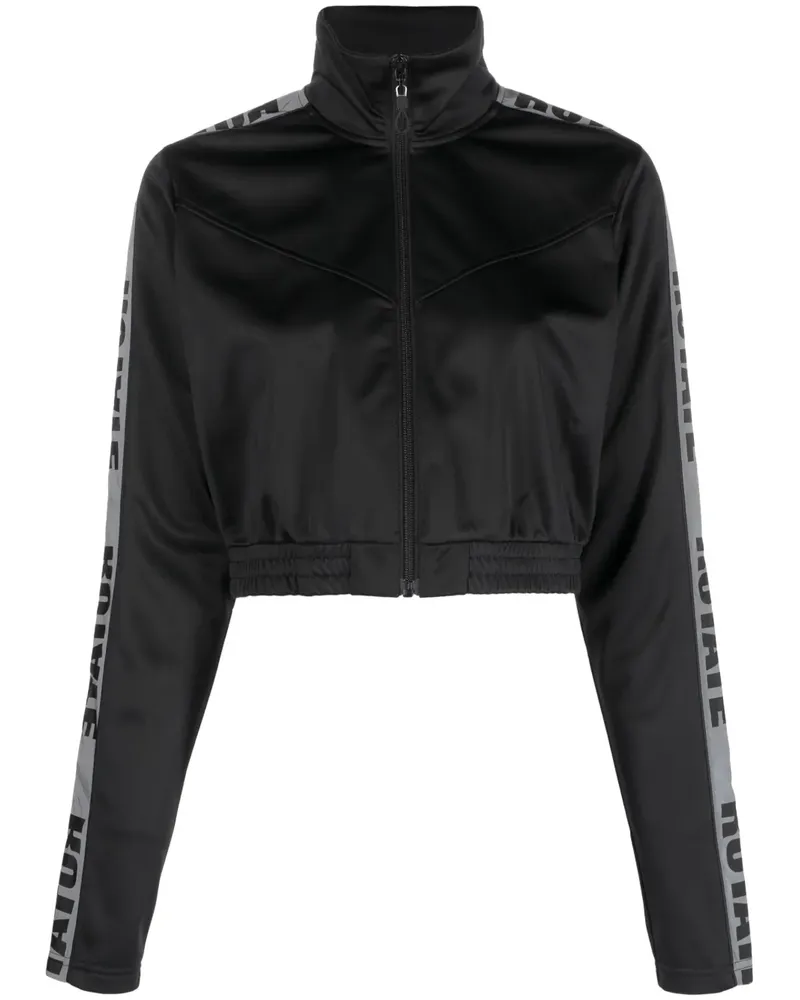 ROTATE Birger Christensen Sportjacke mit Logo-Streifen - Schwarz Schwarz