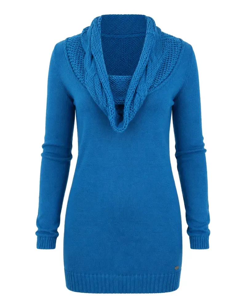CoSTUME NATIONAL Wasserfallausschnitt-Pullover mit Zopfmuster - Blau Blau