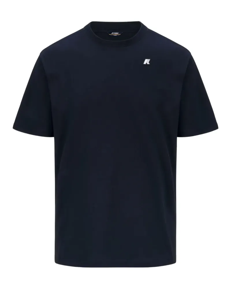 K-Way Solo logo-patch T-shirt - Blau Blau