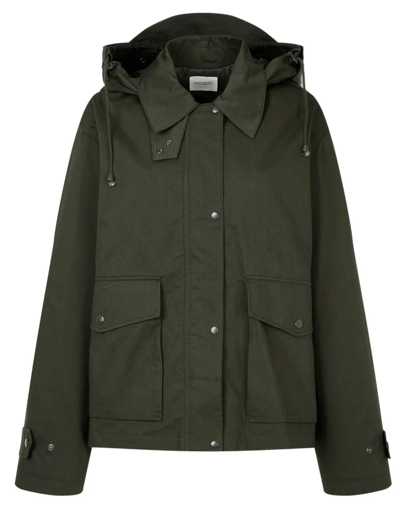 STUDIO TOMBOY Kapuzenjacke mit Kordelzug - Grün Grün