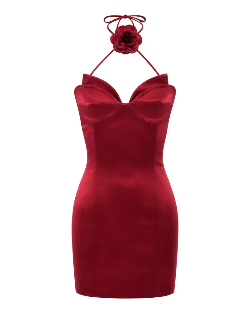 Philipp Plein Midikleid aus Satin - Rot Rot