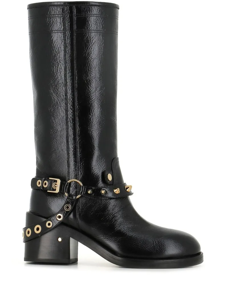 Laurence Dacade Stiefel mit Nietendetail 70mm - Schwarz Schwarz