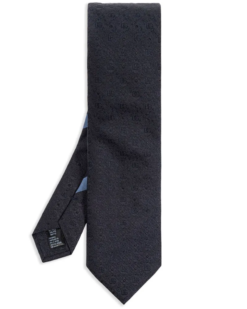 Dolce & Gabbana Krawatte aus Seide - Blau Blau