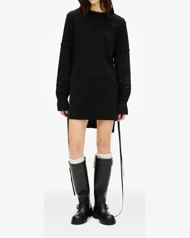 Ann Demeulemeester Lucina Minikleid mit T-Shirt - Schwarz Schwarz