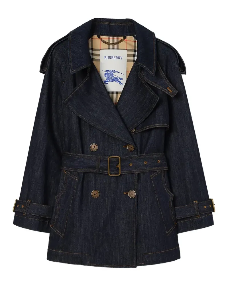 Burberry Fitzrovia double-breasted denim jacket - Blau Blau