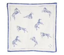 Schal mit Pferde-Print