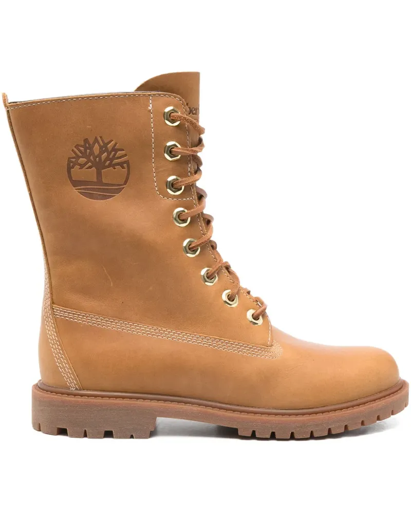 Timberland lace-up logo-embossed boots - Braun Braun
