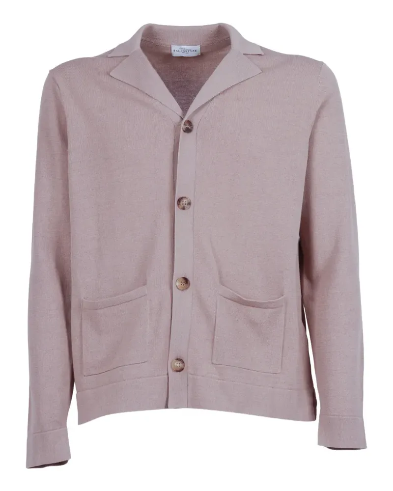 Ballantyne button-up patch-pocket cardigan - Nude Nude