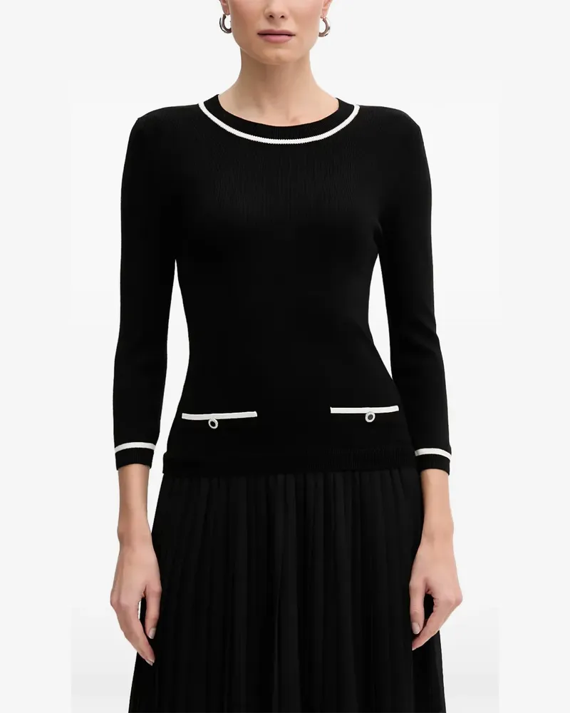 Morgan Plissiertes Minikleid - Schwarz Schwarz