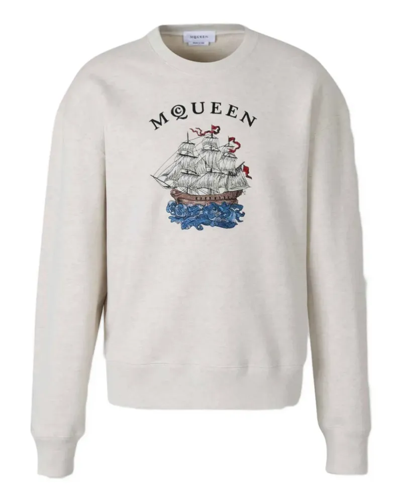 Alexander McQueen Besticktes Sweatshirt - Nude Nude
