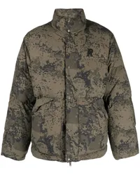 REPRESENT Gefütterte Jacke mit Camouflagemuster Grün