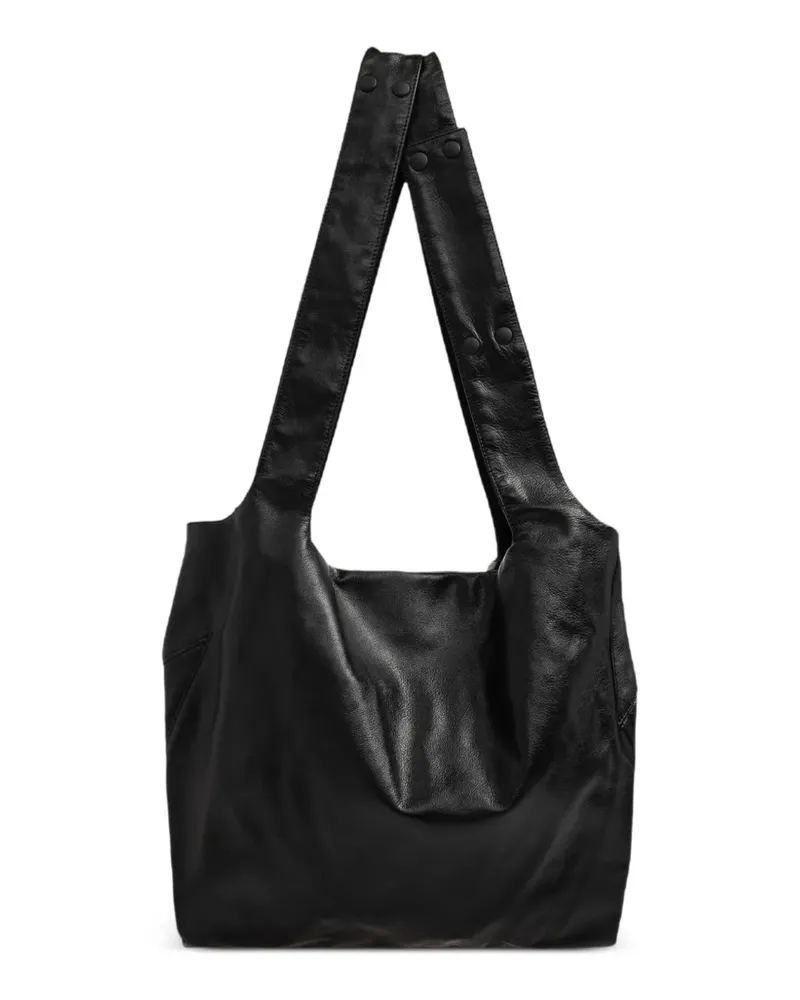 Yohji Yamamoto Handtasche aus Leder - Schwarz Schwarz