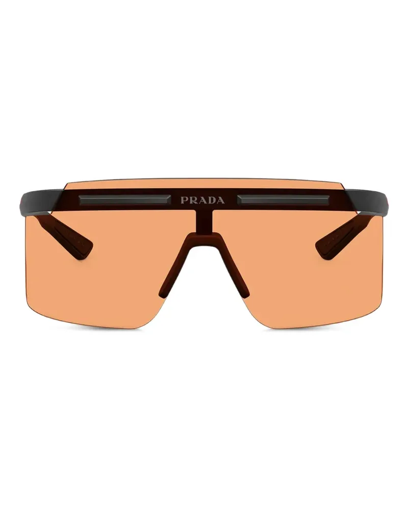 Prada shield-frame sunglasses - Schwarz Schwarz
