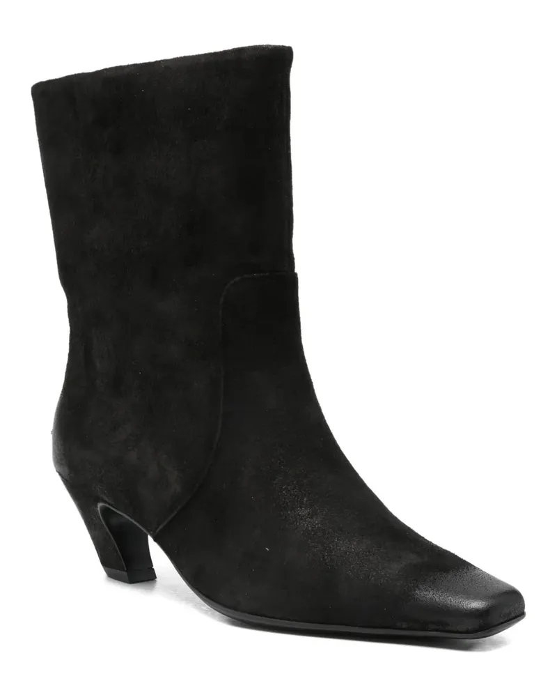 MARC ELLIS 50mm square-toe boots - Schwarz Schwarz