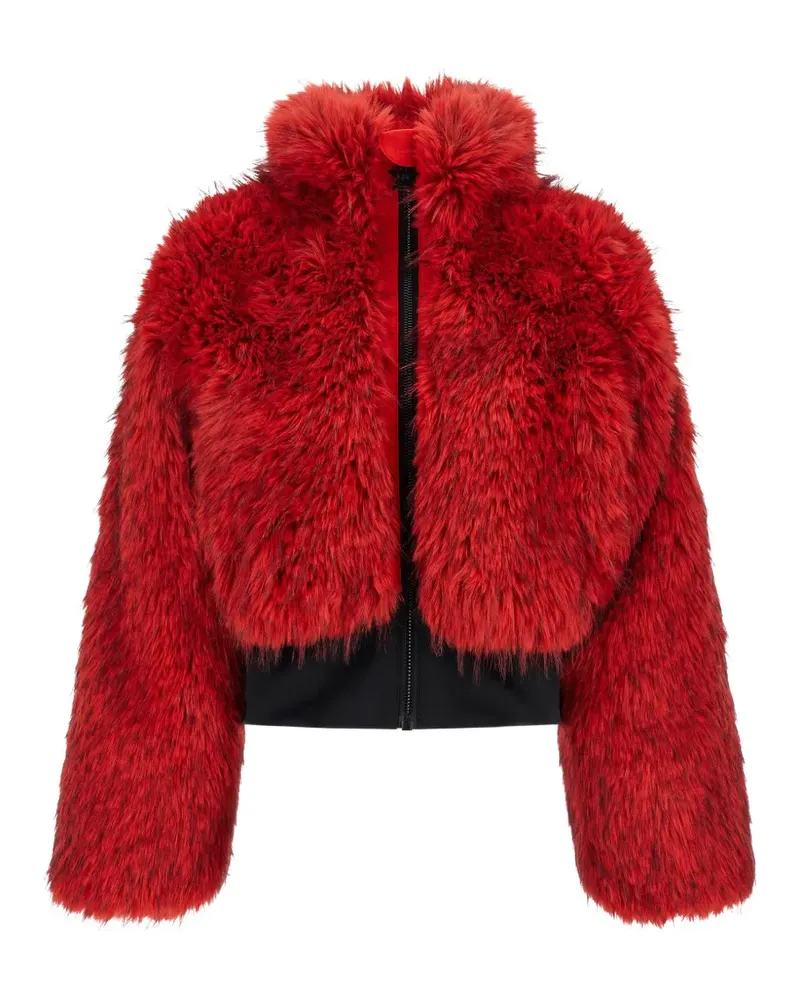 GOLDBERGH Cropped-Jacke aus Faux Fur - Rot Rot