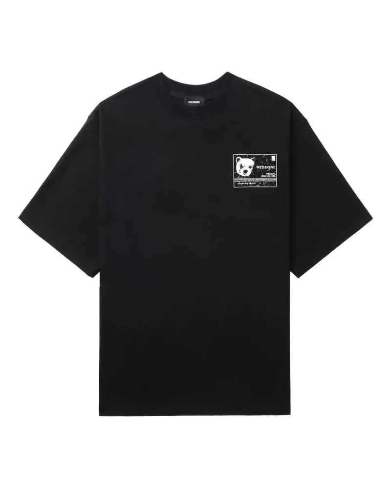 WE 11 DONE DNA T-Shirt - Schwarz Schwarz