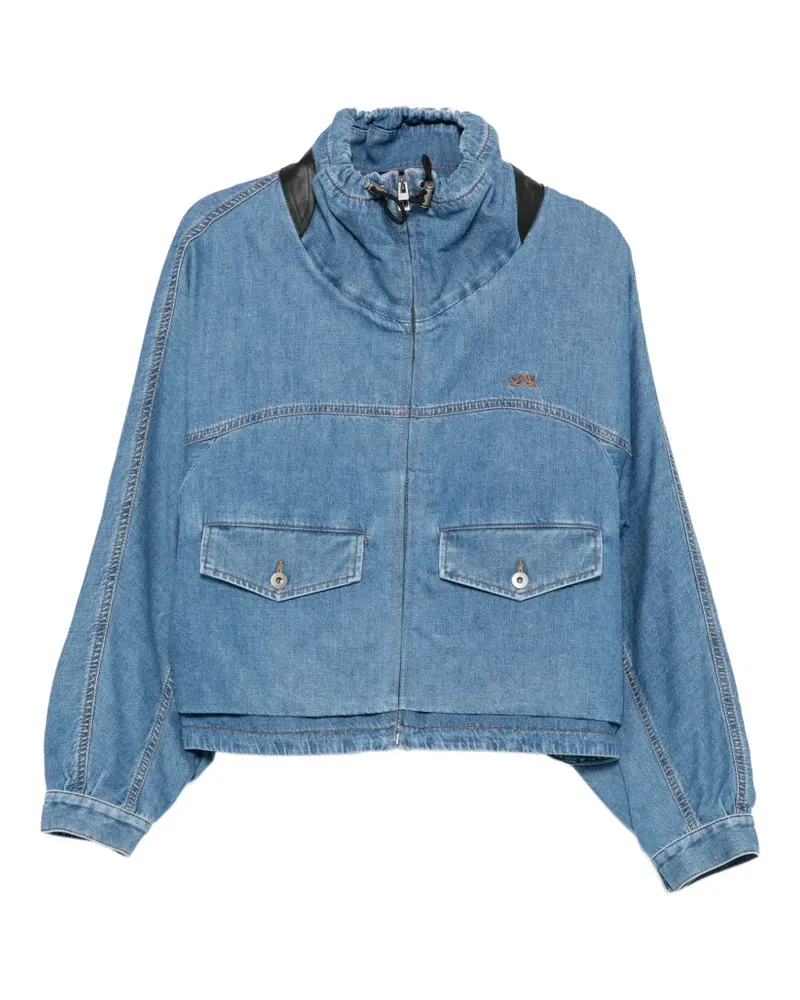 Loewe Jeansjacke mit Anagram-Stickerei - Blau Blau
