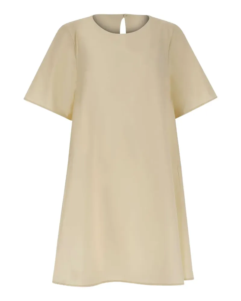 Kaos A-line short-sleeve mini dress - Nude Nude