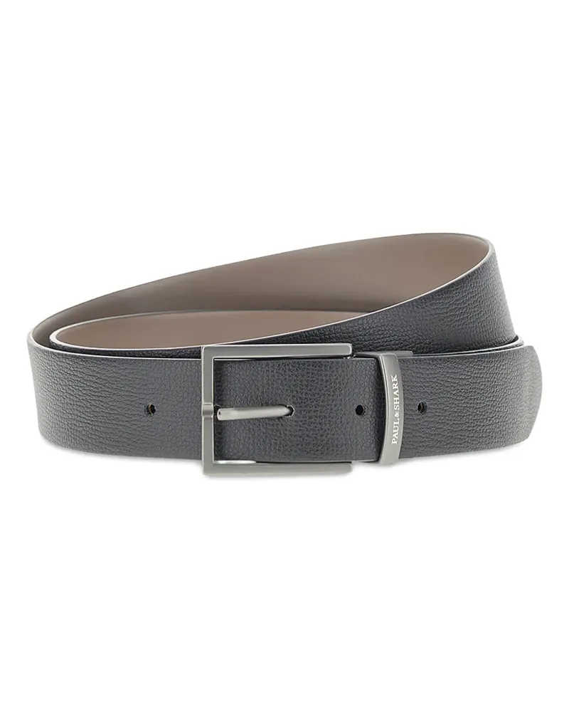 Paul & Shark reversible leather belt - Schwarz Schwarz