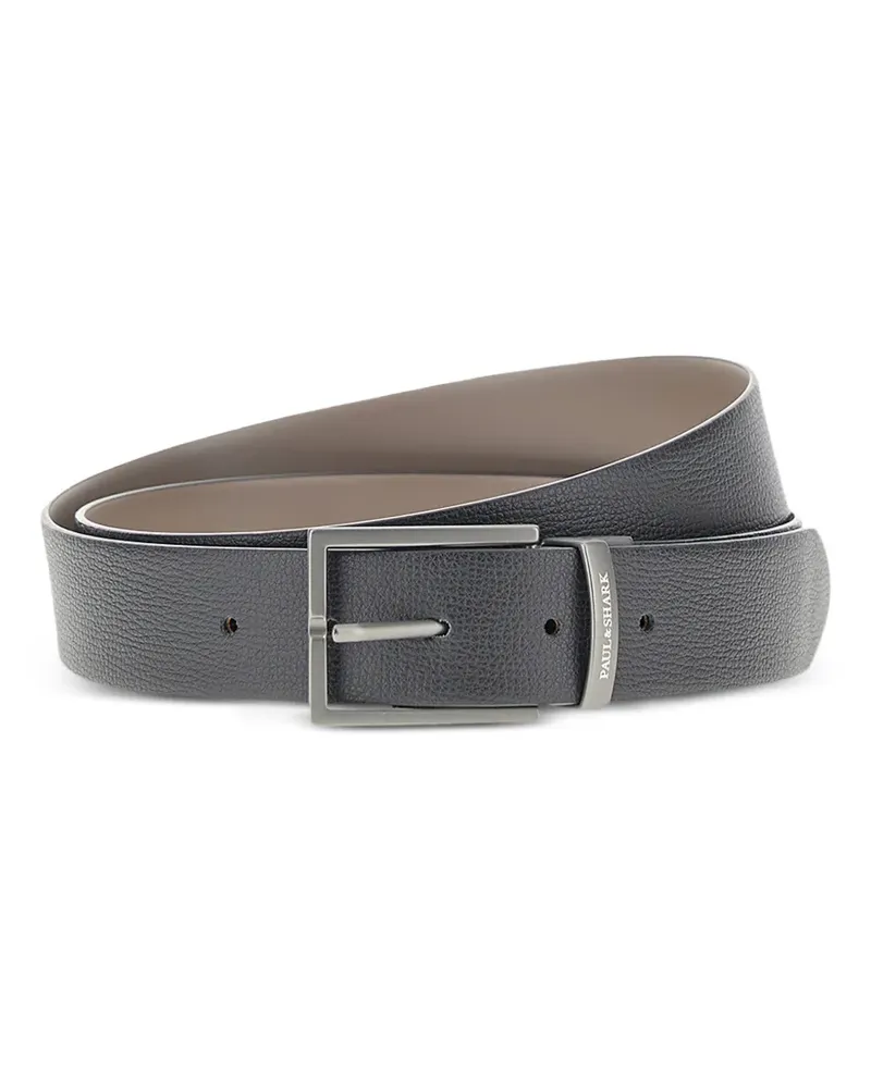 Paul & Shark reversible leather belt - Schwarz Schwarz